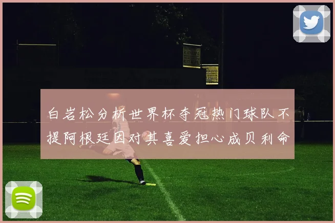 白岩松分析世界杯夺冠热门球队不提阿根廷因对其喜爱担心成贝利命运